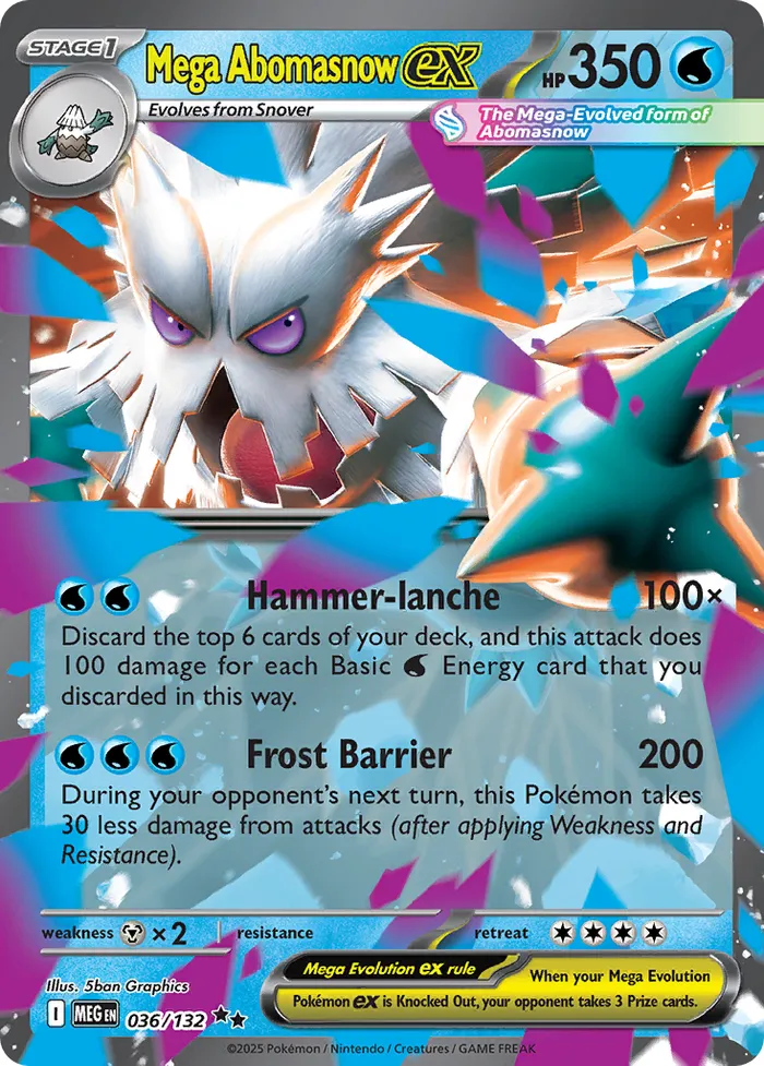 Carte Mega Blizzaroi ex — Mega Evolution Additionals
