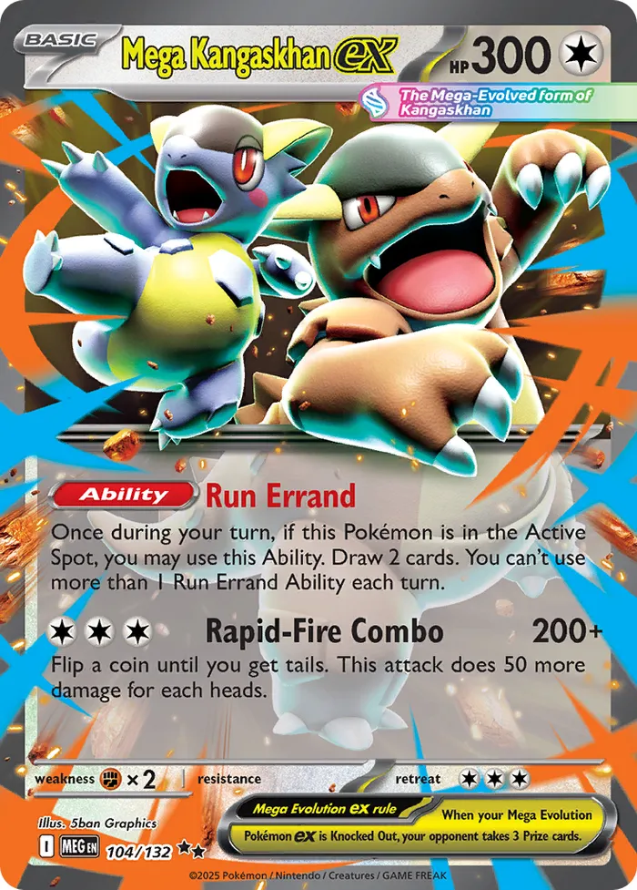 Carte Mega Kangourex ex — Mega Evolution