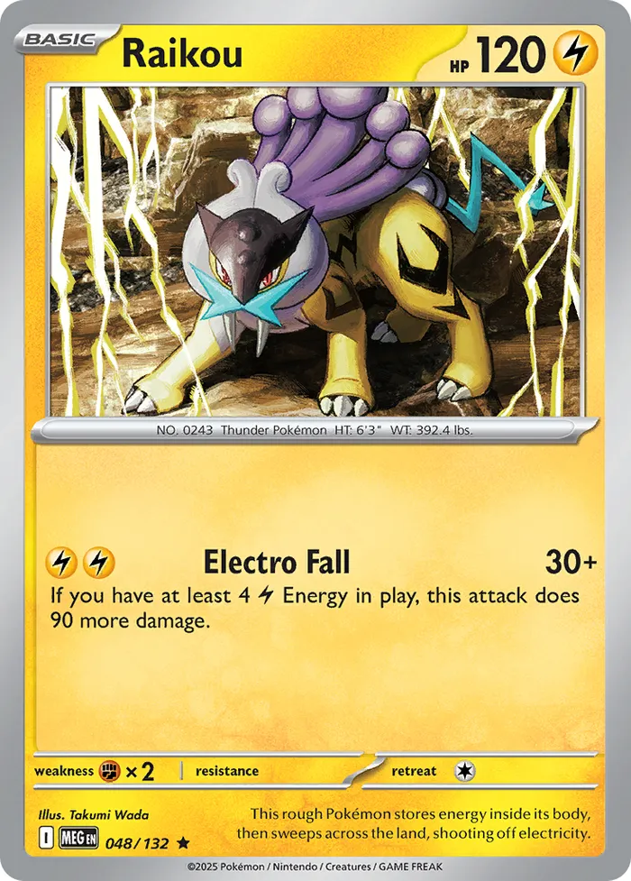 Carte Raikou — Mega Evolution