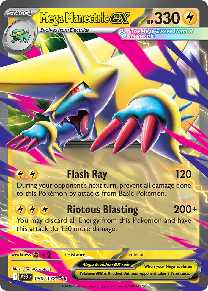 Carte Mega Élecsprint ex — Mega Evolution