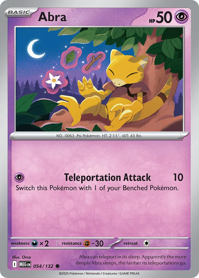 Carte Abra — Mega Evolution