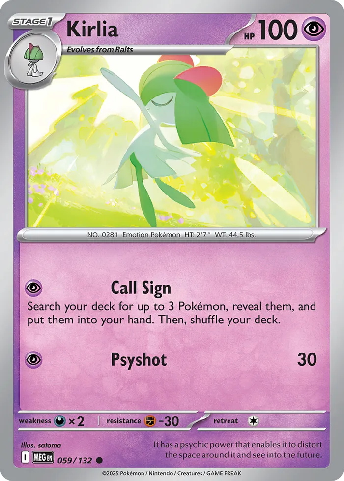 Carte Kirlia — Mega Evolution