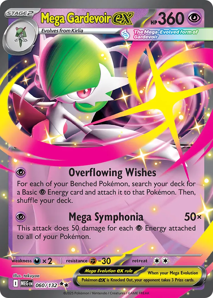 Carte Mega Gardevoir ex — Mega Evolution