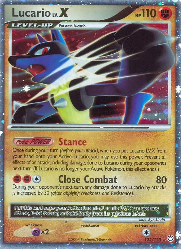 Carte Lucario LV.X — Mysterious Treasures