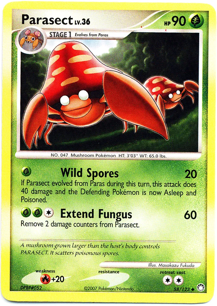 Carte Parasect — Mysterious Treasures