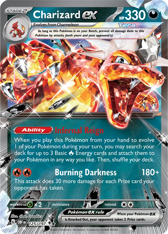 Carte Charizard — Obsidian Flames