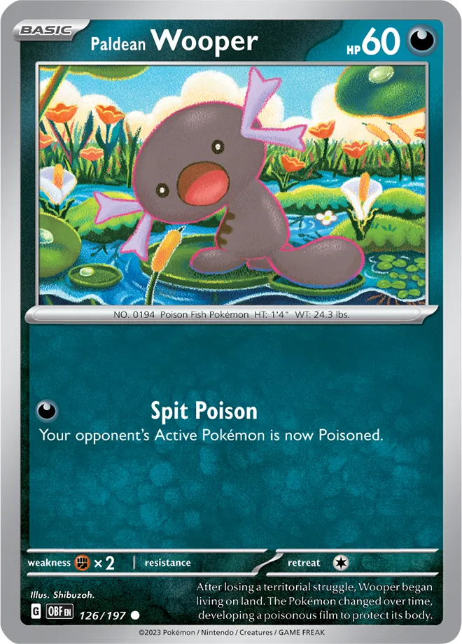 Carte Axoloto de Paldea — Obsidian Flames