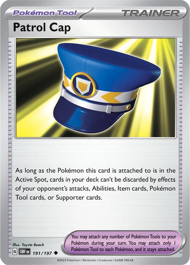 Carte Casquette de Patrouille — Obsidian Flames