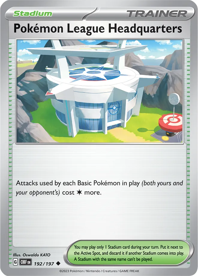 Carte Siège de la Ligue Pokémon — Obsidian Flames