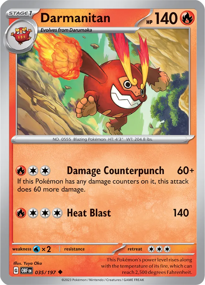 Carte Darumacho — Obsidian Flames