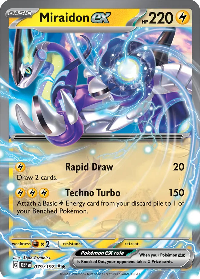 Carte Miraidon ex — Obsidian Flames