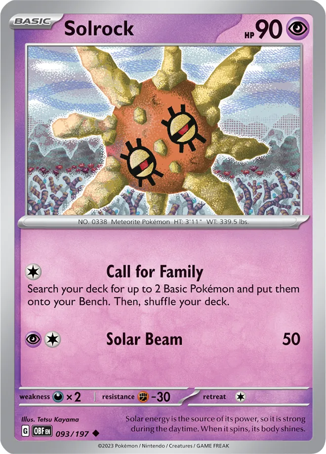 Carte Solaroc — Obsidian Flames