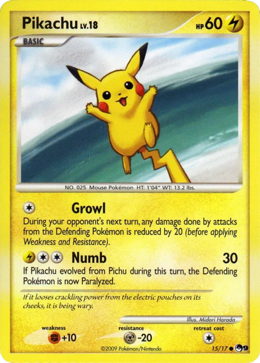 Carte Pikachu — POP Series 9