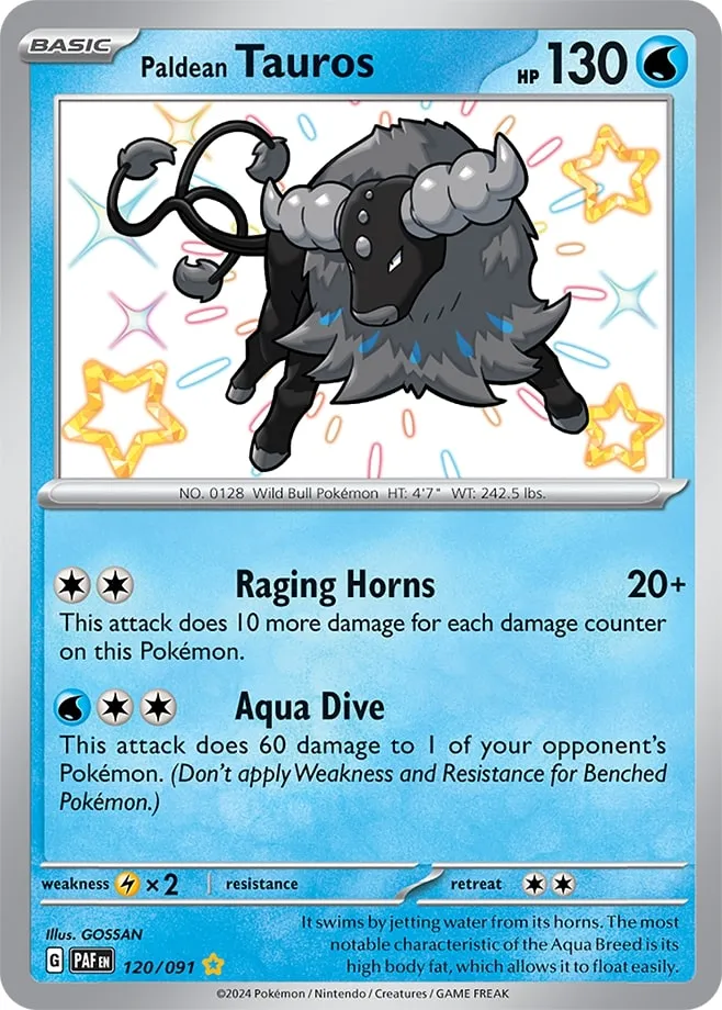 Carte Tauros de Paldea — Paldean Fates