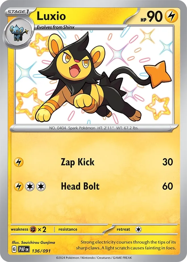 Carte Luxio — Paldean Fates