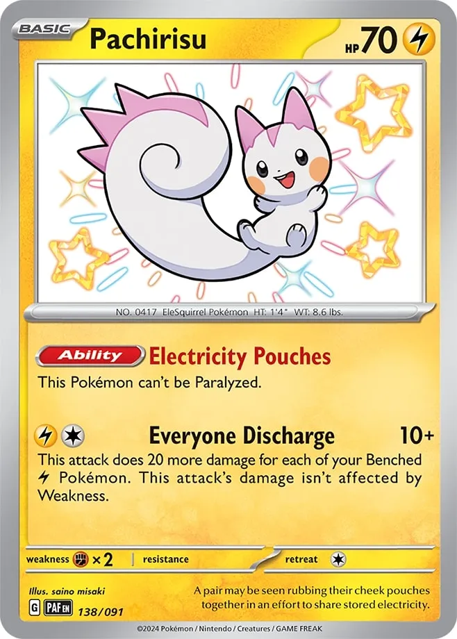 Carte Pachirisu — Paldean Fates