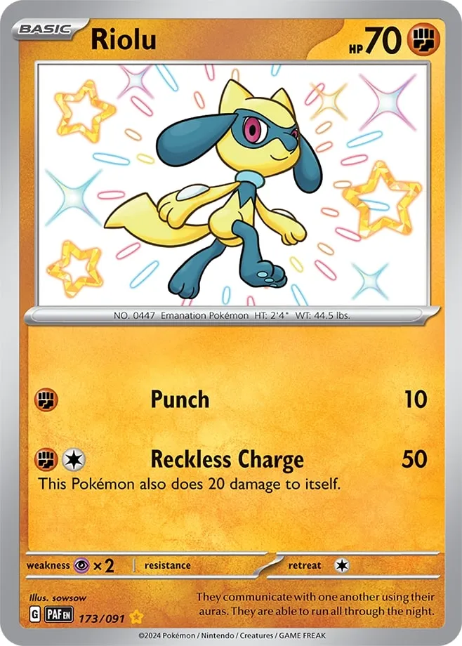 Carte Riolu — Paldean Fates