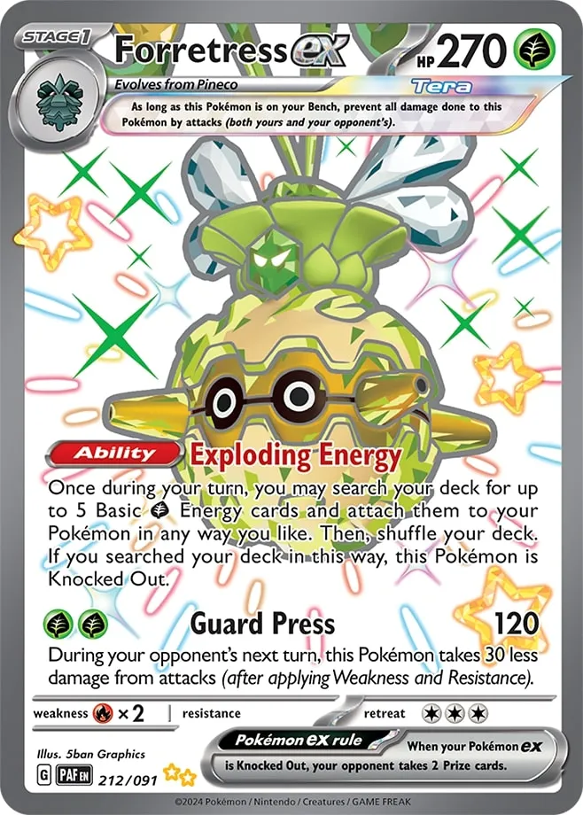 Carte Foretress ex — Paldean Fates