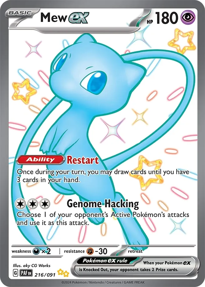 Carte Mew ex — Paldean Fates