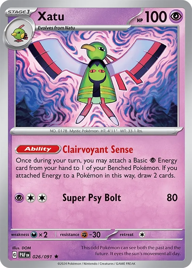 Carte Xatu — Paldean Fates