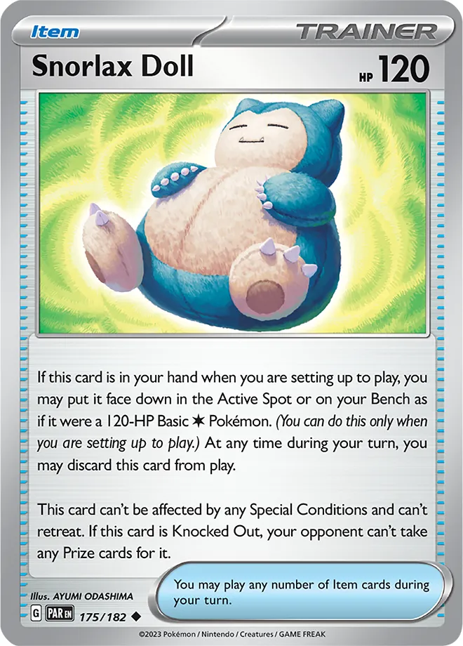 Carte Snorlax Doll — Paradox Rift