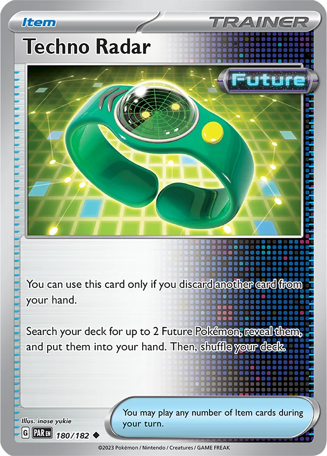 Carte Techno Radar — Paradox Rift