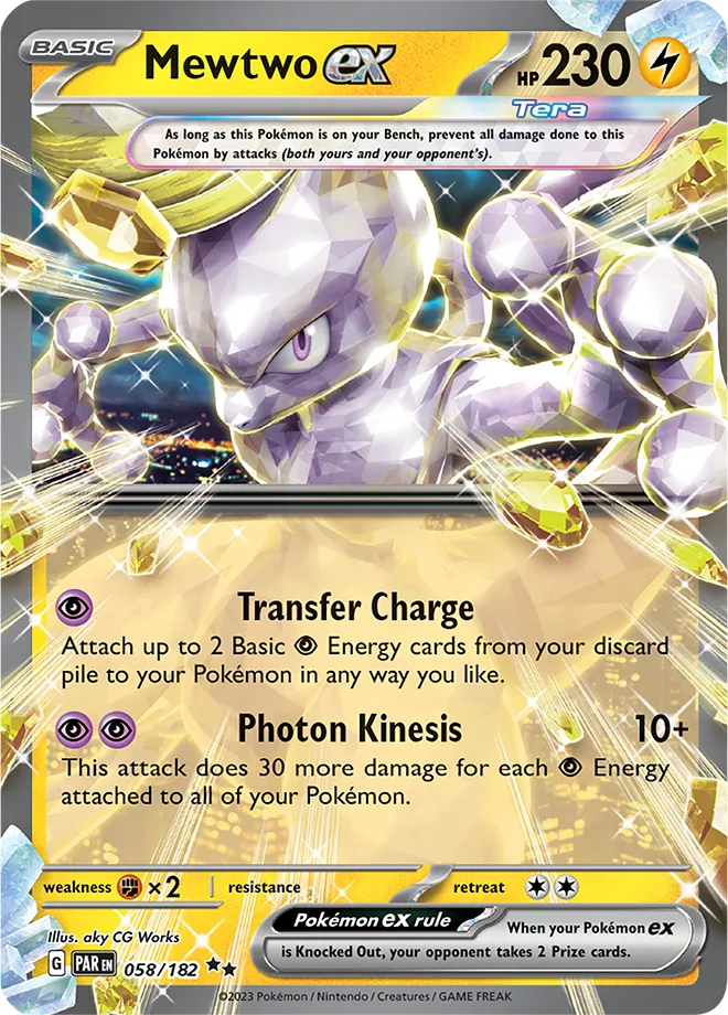 Carte Mewtwo ex — Paradox Rift