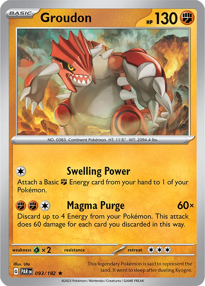 Carte Groudon — Paradox Rift