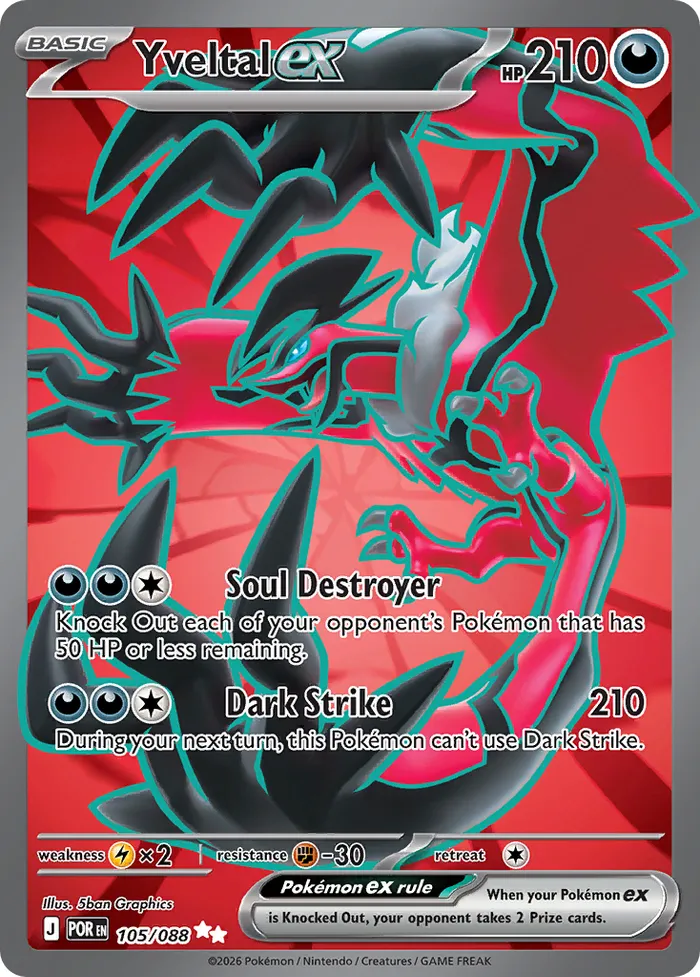 Carte Yveltal ex — Perfect Order Additionals