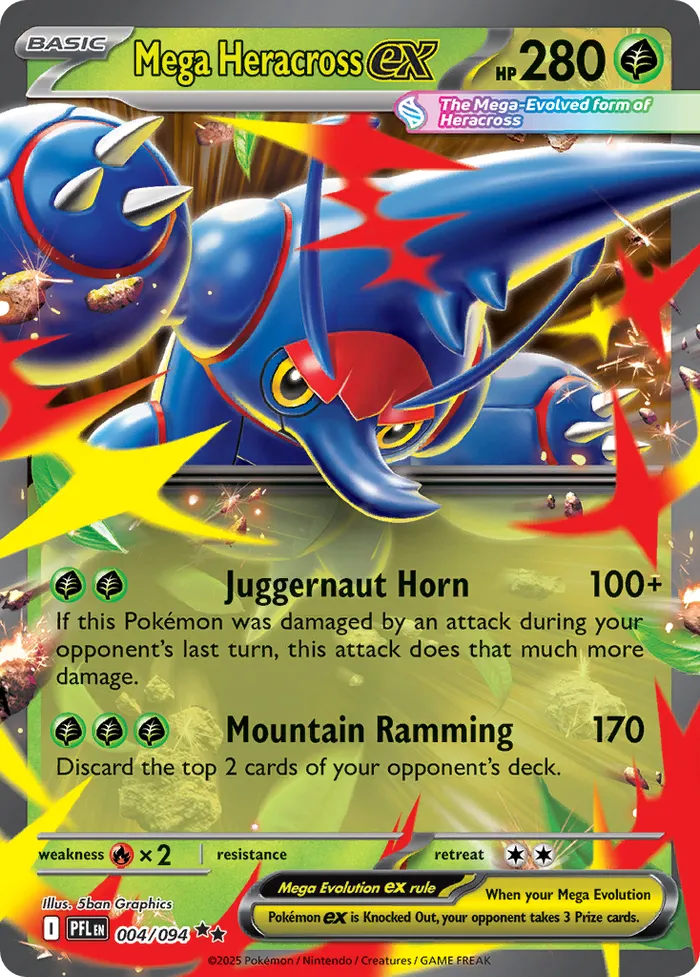 Carte Mega Scarhino ex — Phantasmal Flames Additionals