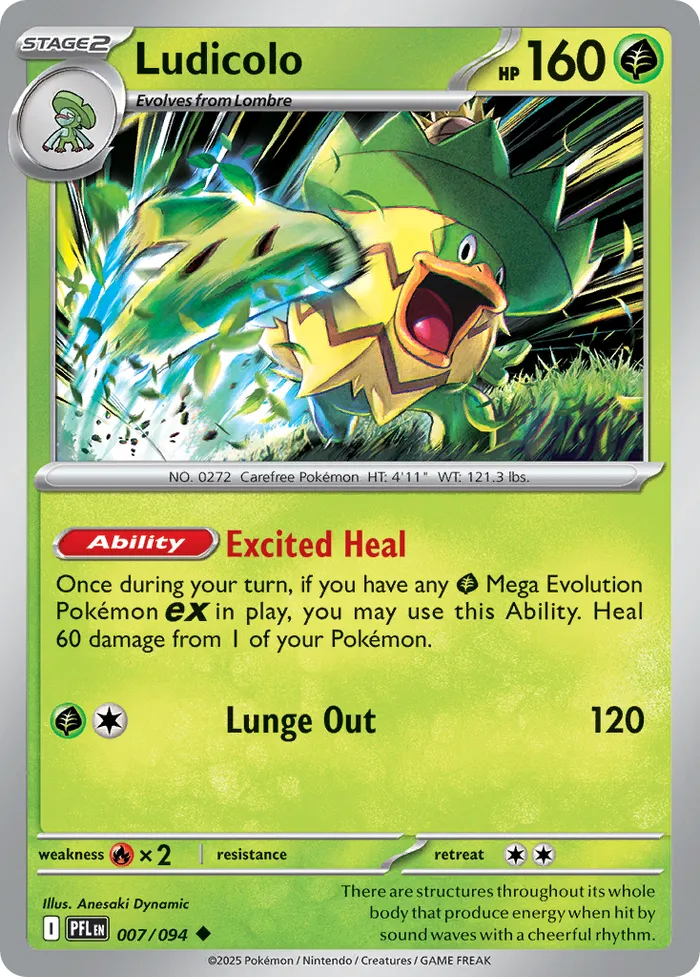 Carte Ludicolo — Phantasmal Flames Additionals