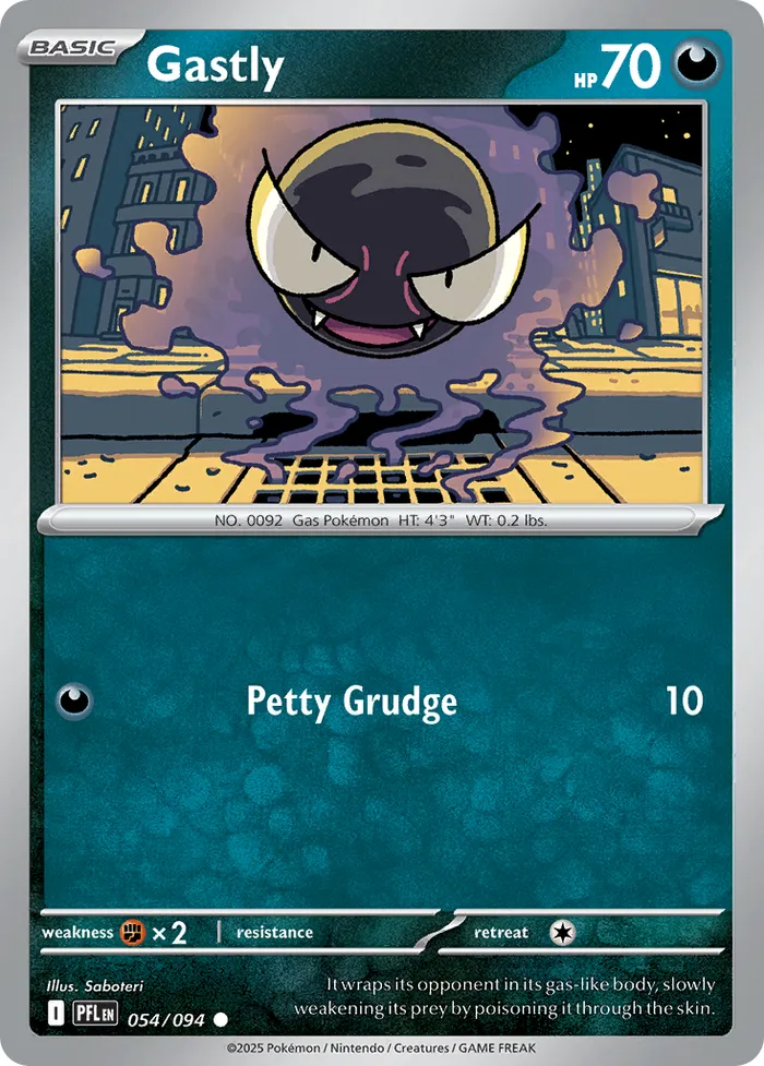 Carte Gastly — Phantasmal Flames