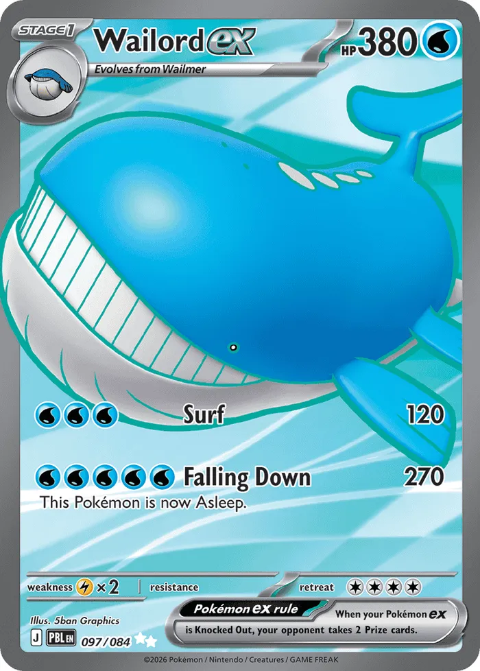 Carte Wailord ex — Pitch Black Additionals