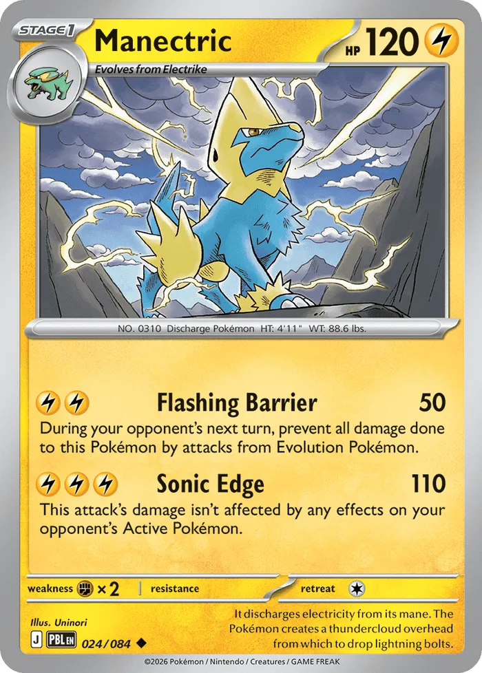 Carte Manectric — Pitch Black