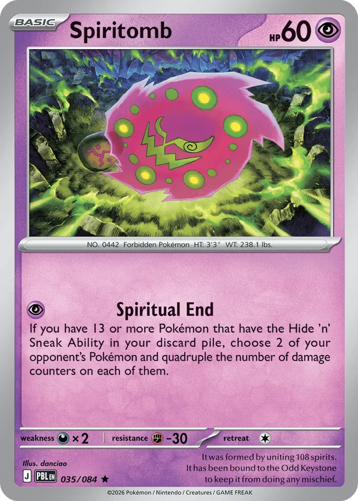 Carte Spiritomb — Pitch Black