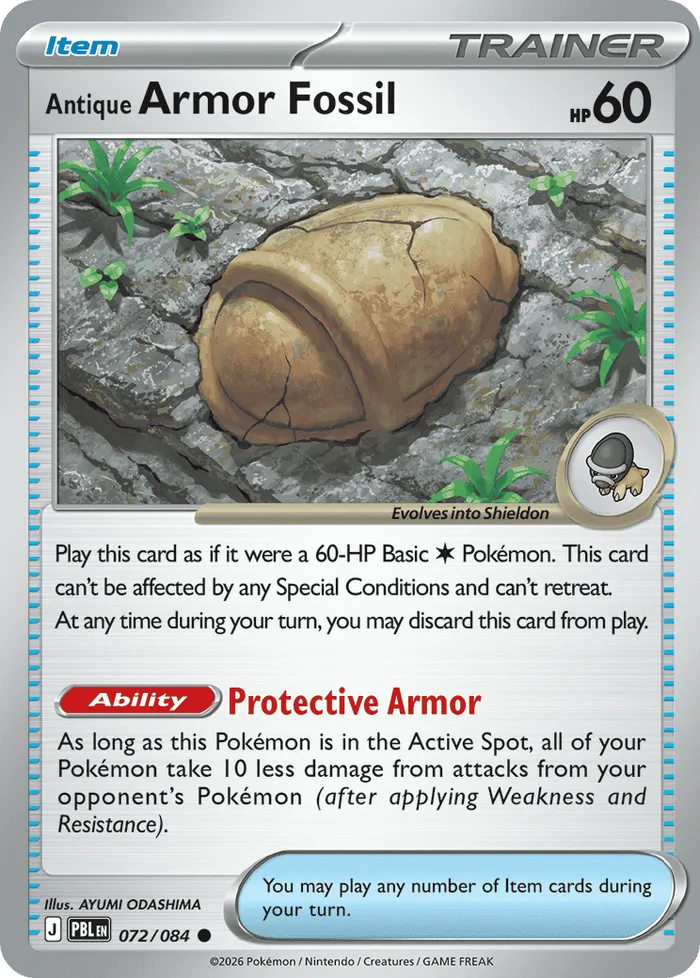 Carte Antique Armor Fossil — Pitch Black