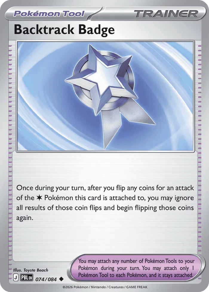 Carte Backtrack Badge — Pitch Black