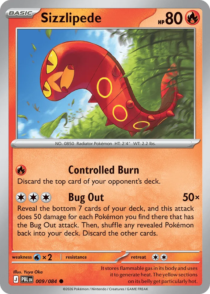 Carte Sizzlipede — Pitch Black