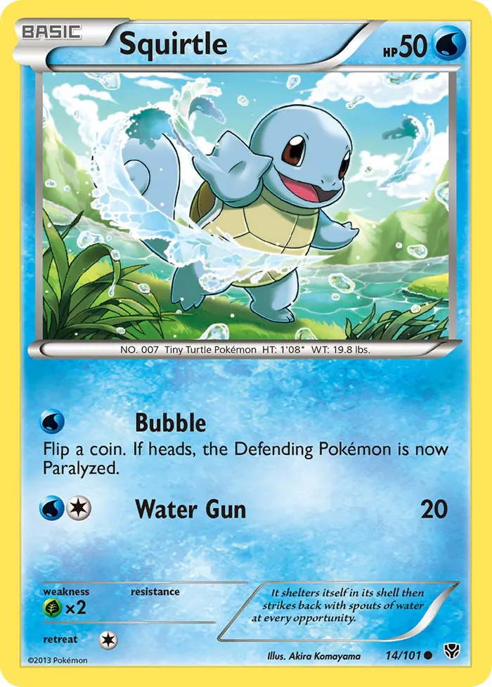 Carte Squirtle — Plasma Blast