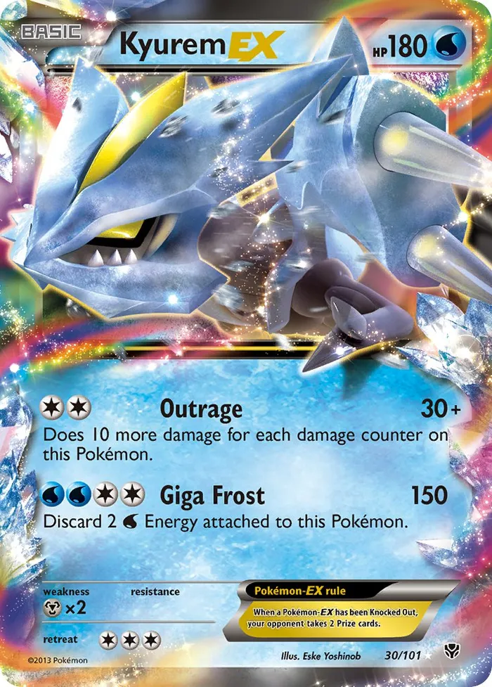 Carte Kyurem EX — Plasma Blast