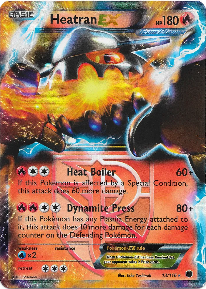 Carte Heatran EX — Plasma Freeze