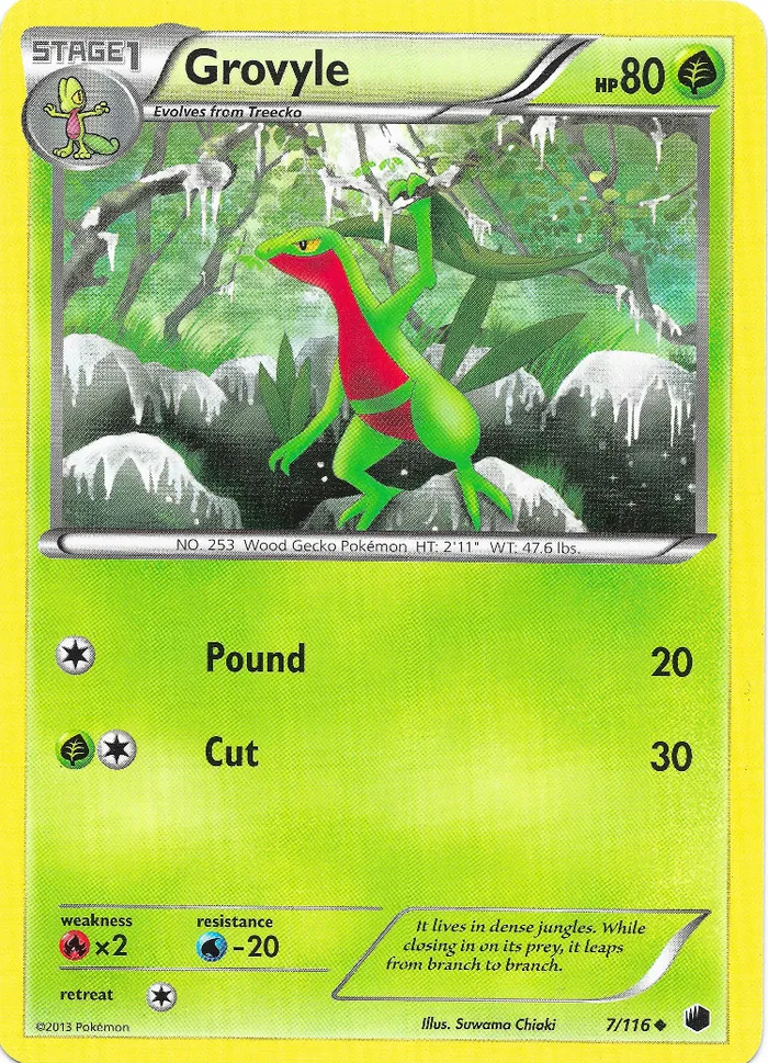 Carte Grovyle — Plasma Freeze