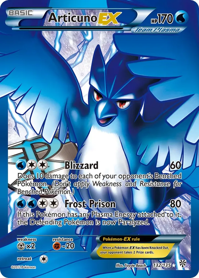 Carte Articuno EX — Plasma Storm