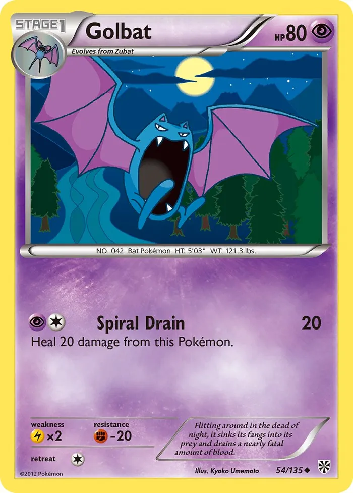 Carte Golbat — Plasma Storm