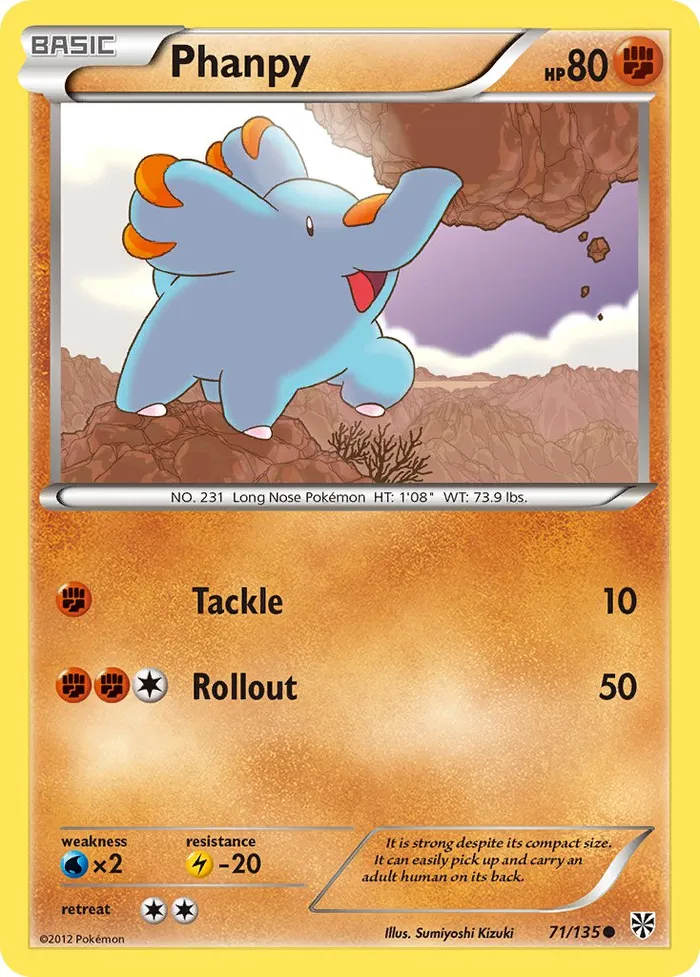 Carte Phanpy — Plasma Storm
