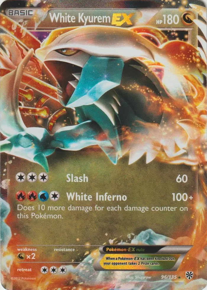 Carte Kyurem Blanc EX — Plasma Storm