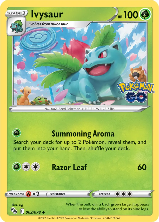 Carte Herbizarre — Pokémon GO