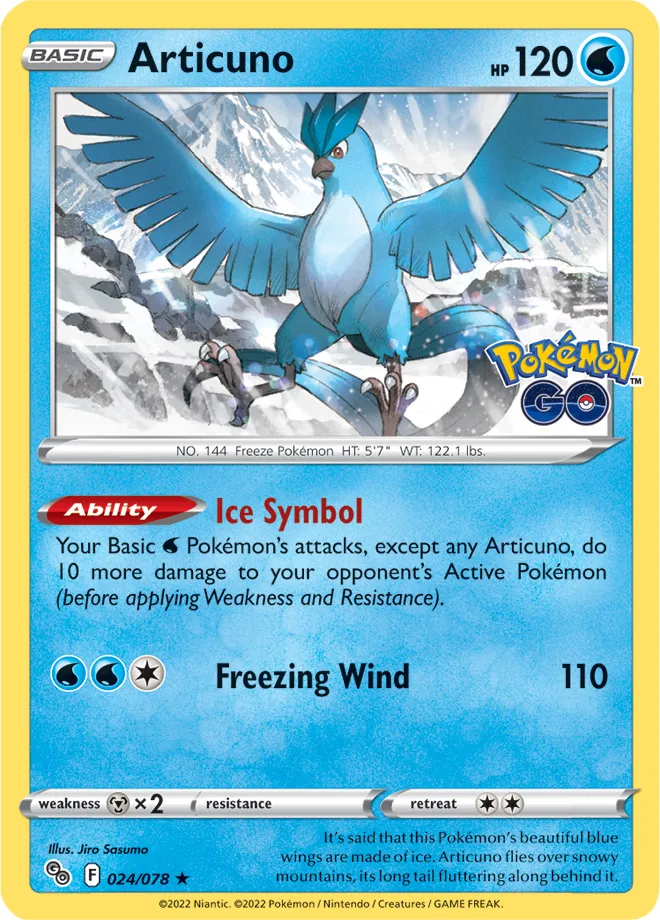 Carte Artikodin — Pokémon GO