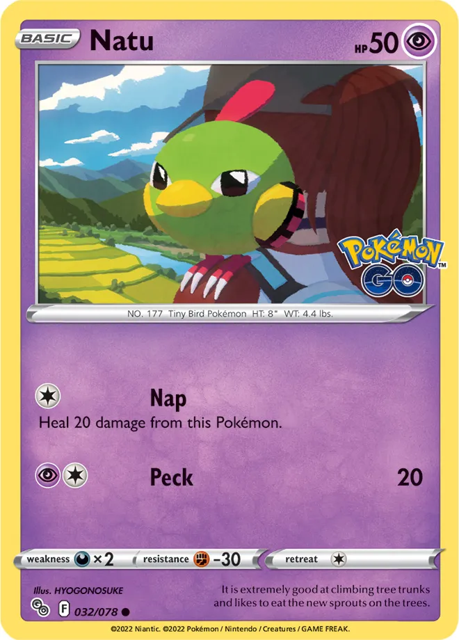 Carte Natu — Pokémon GO