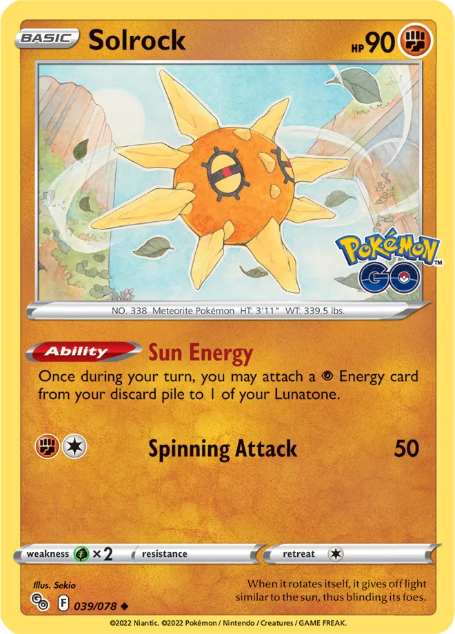 Carte Solaroc — Pokémon GO
